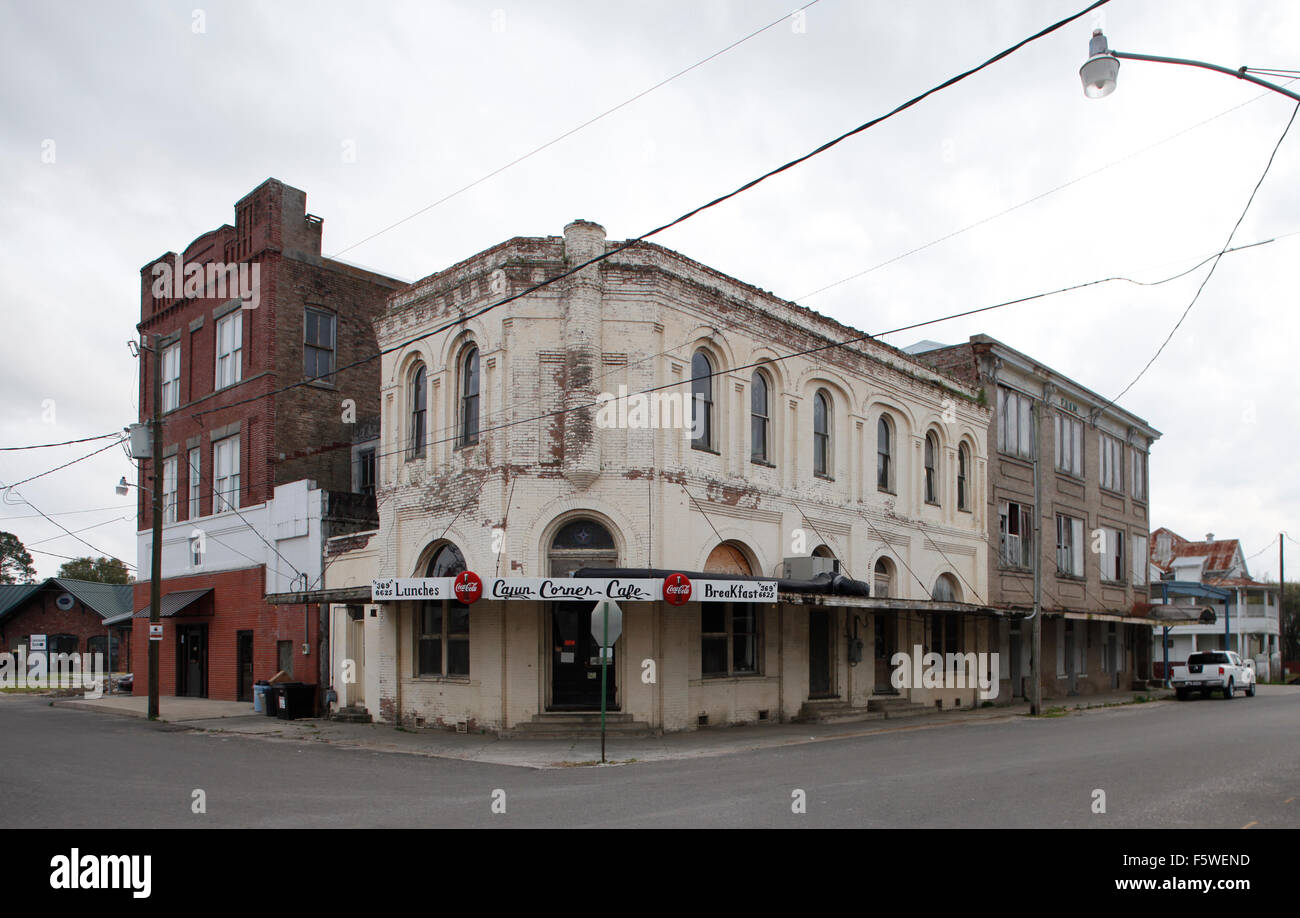 Corner Grill, diner, Louisiana Stock Photo Alamy