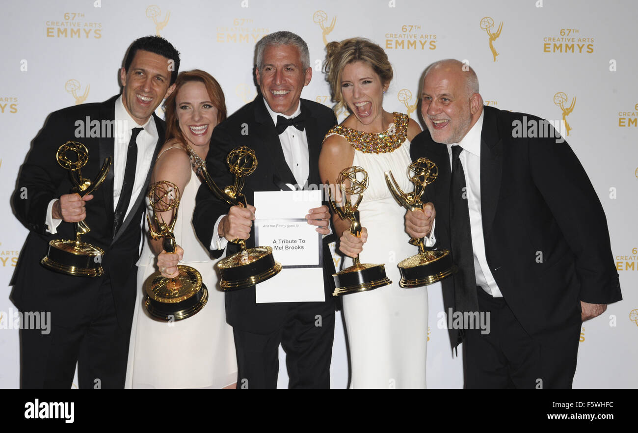 2015 Creative Arts Emmy Awards at Microsoft Theater Press Room