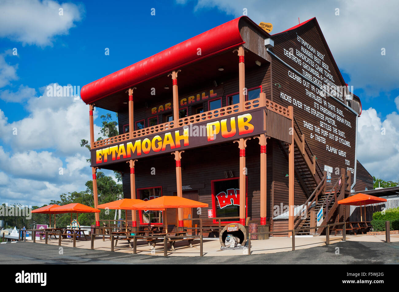 Famous Ettamogah Pub in Palmview at the Sunshine Coast Stock Photo