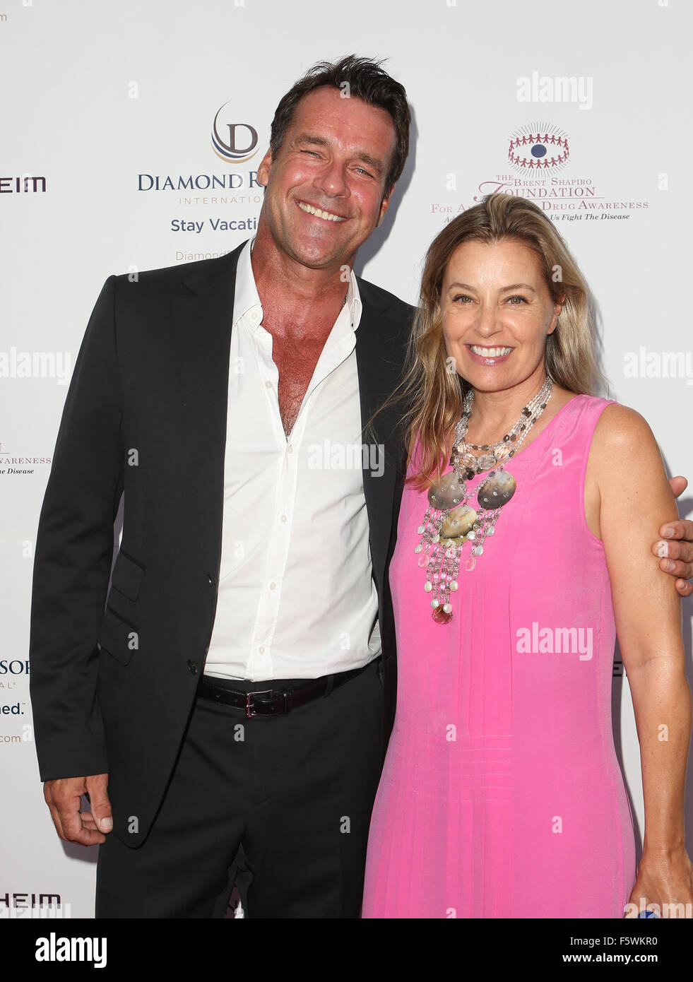 The Brent Shapiro Foundation's 10th Annual Summer Spectacular held at a Private Residence in Beverly Hills  Featuring: David James Elliott, Nanci Chambers Where: Beverly Hills, California, United States When: 12 Sep 2015 Stock Photo