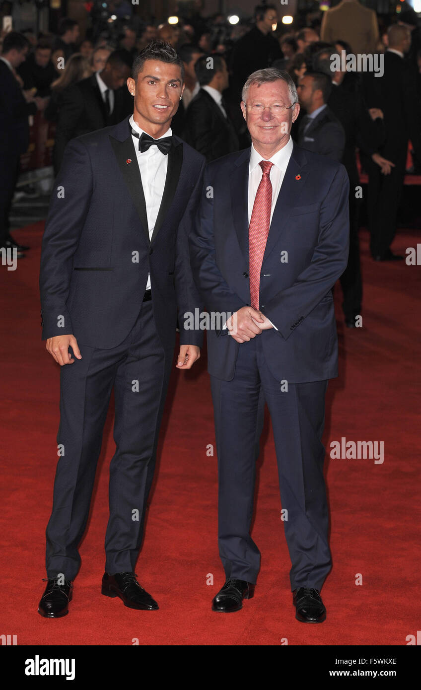 London Uk 9th Nov 2015 Cristiano Ronaldo And Sir Alex Ferguson Attend The World Premiere Of Ronaldo At Vue Leciester Square Credit Ferdaus Shamim Zuma Wire Alamy Live News Stock Photo Alamy
