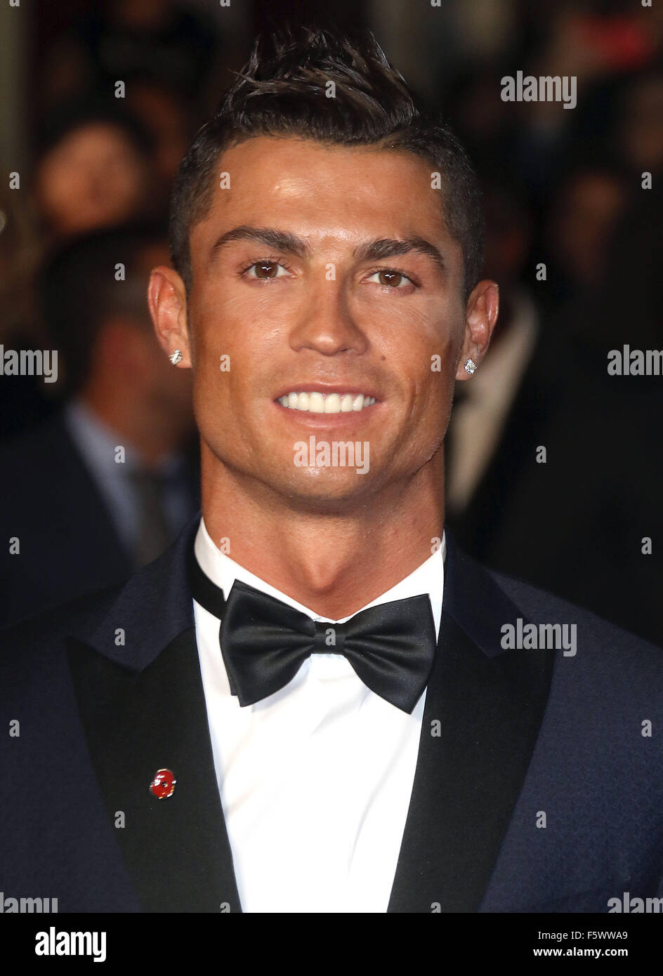 London, UK. 9th November, 2015. Cristiano Ronaldo attending The World ...