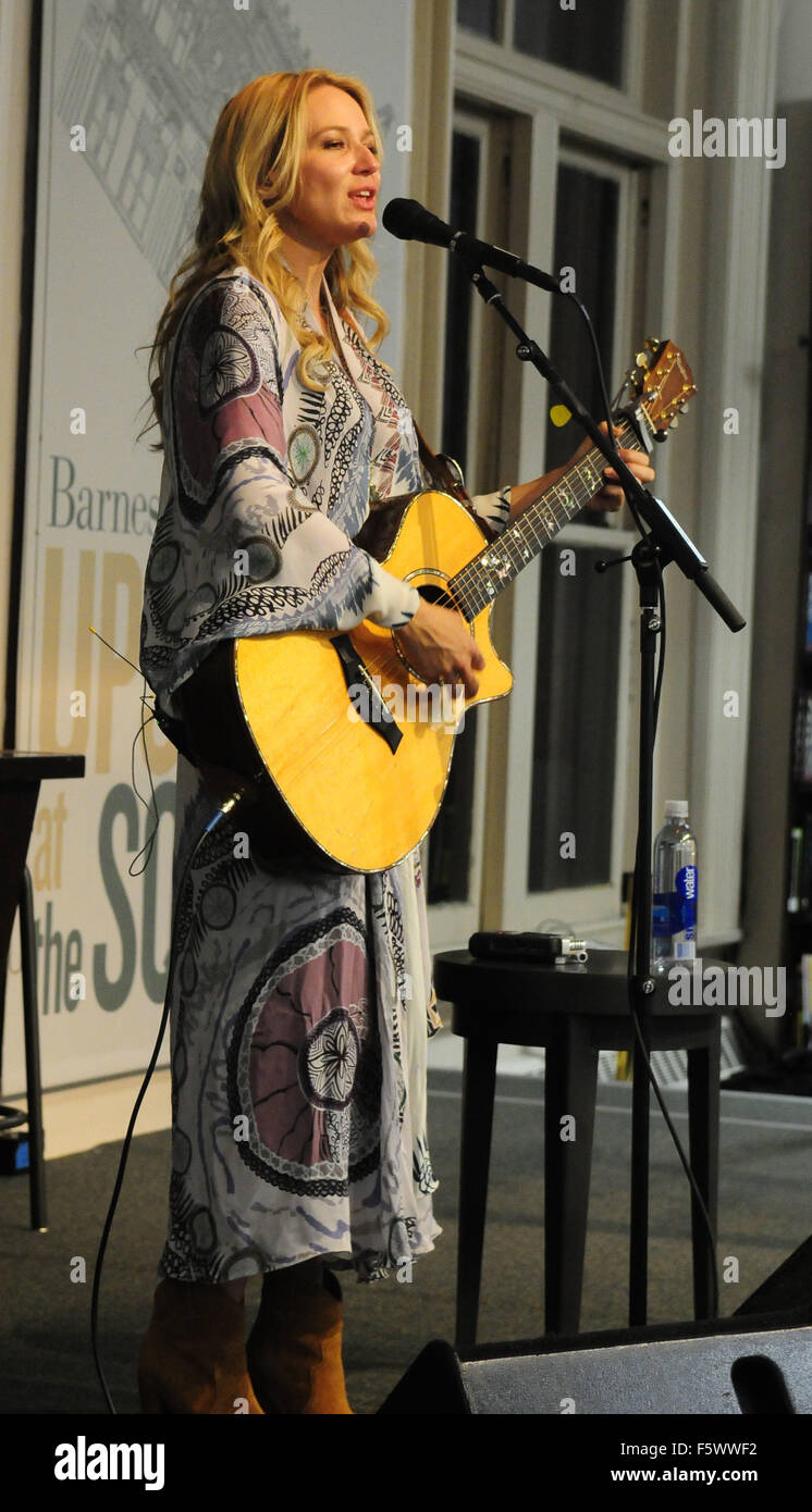 Jewel promoting her new book 'Never Broken: Songs Are Only Half the Story' at Barnes and Noble  Featuring: Jewel Kilcher Where: New York City, New York, United States When: 14 Sep 2015 Stock Photo