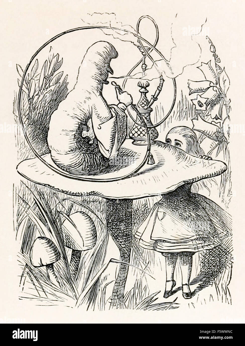 Alice In Wonderland Caterpillar Tim Burton Drawing