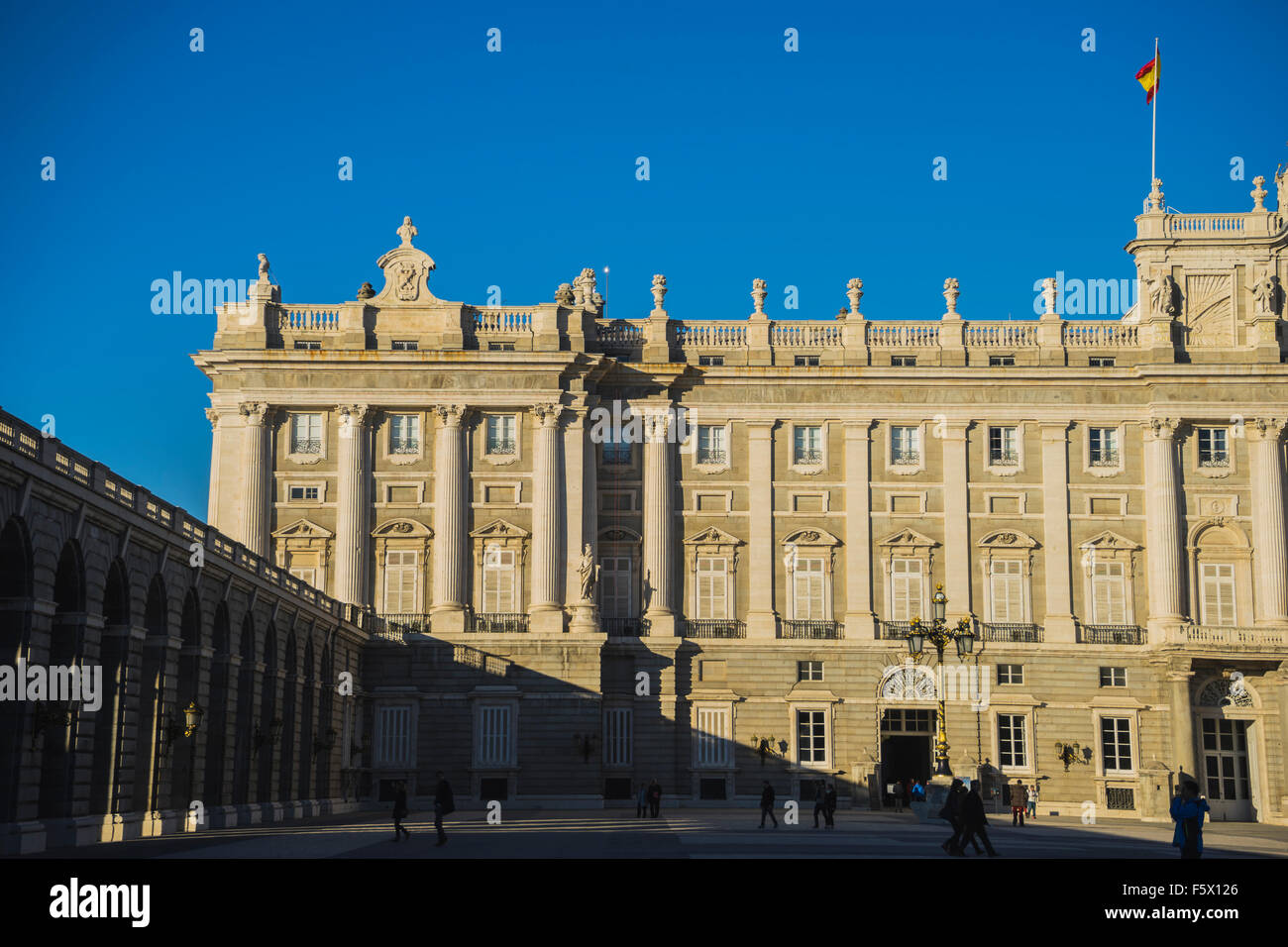 Royal Palace of Madrid, located in the area of the Habsburgs, classical