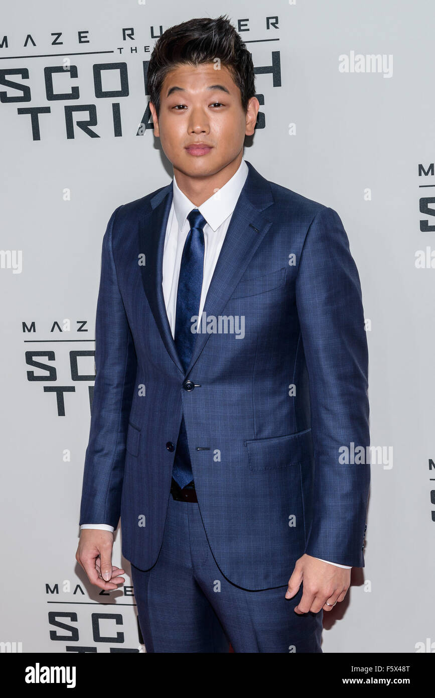 New York premiere of 'Maze Runner: The Scorch Trials' held at Regal E-Walk  - Arrivals Featuring: the cast of Maze Runner: The Scorch Trials Where:  New York, New York, United States When