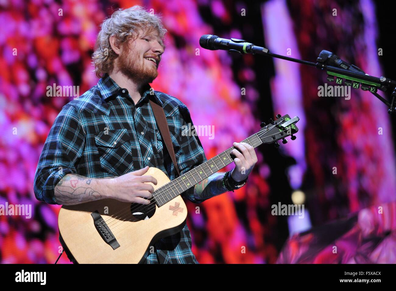 Ed Sheeran performing live in concert Featuring: Ed Sheeran Where ...