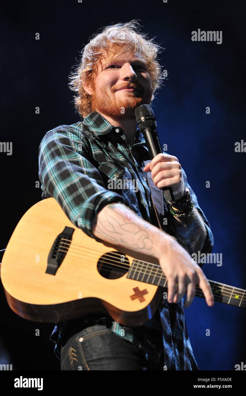 Ed Sheeran performing live in concert Featuring: Ed Sheeran Where ...
