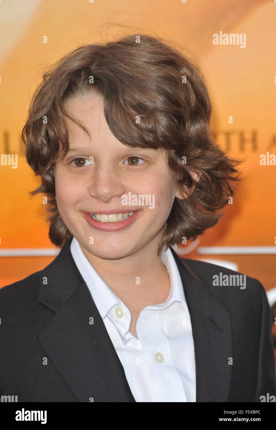 LOS ANGELES, CA - MARCH 25, 2010: Bobby Coleman at the world premiere of his new movie 'The Last Song' at the Arclight Theatre, Hollywood. Stock Photo