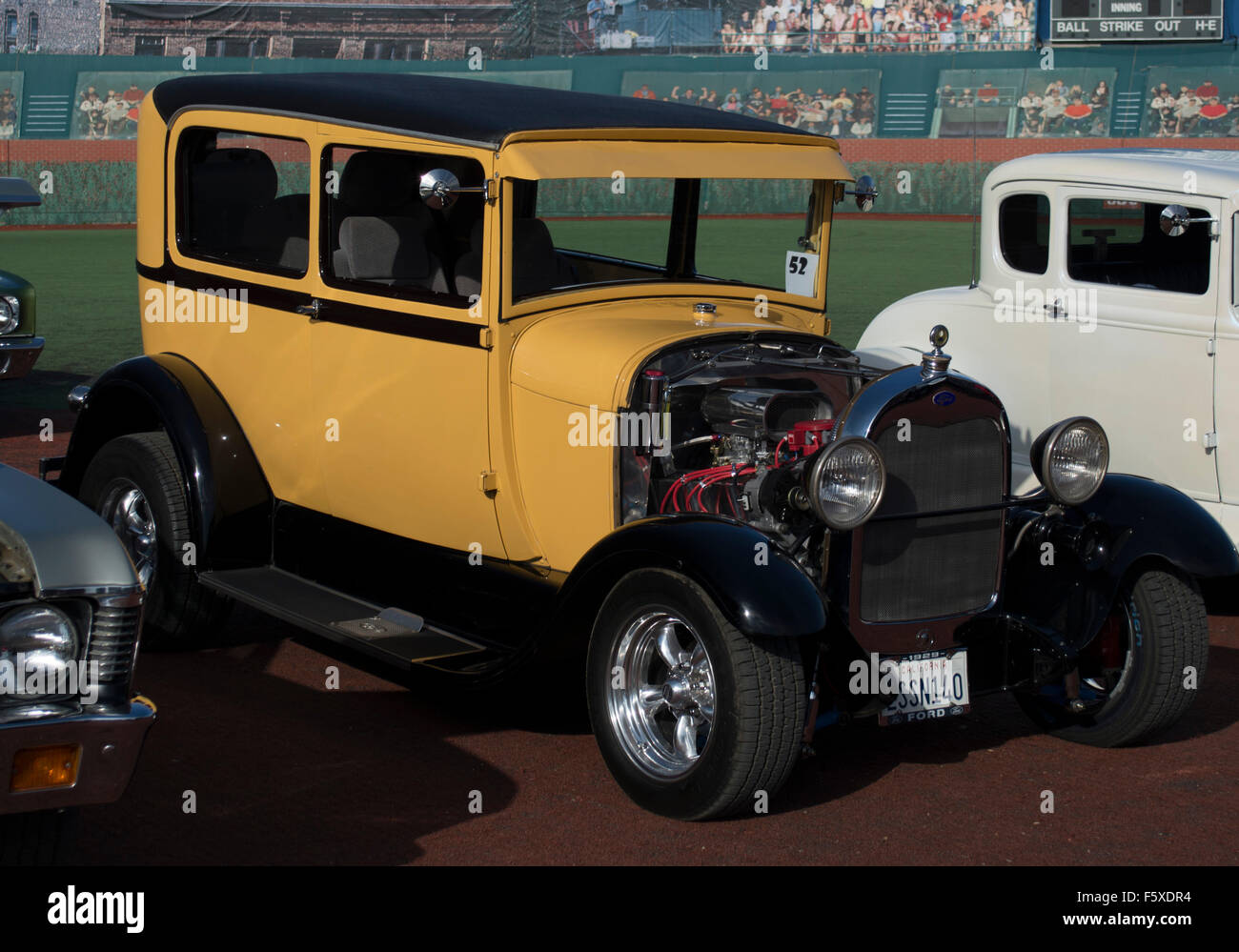 Old classic car presented at Kool April Nites in Redding, CA April 2015 Stock Photo Alamy