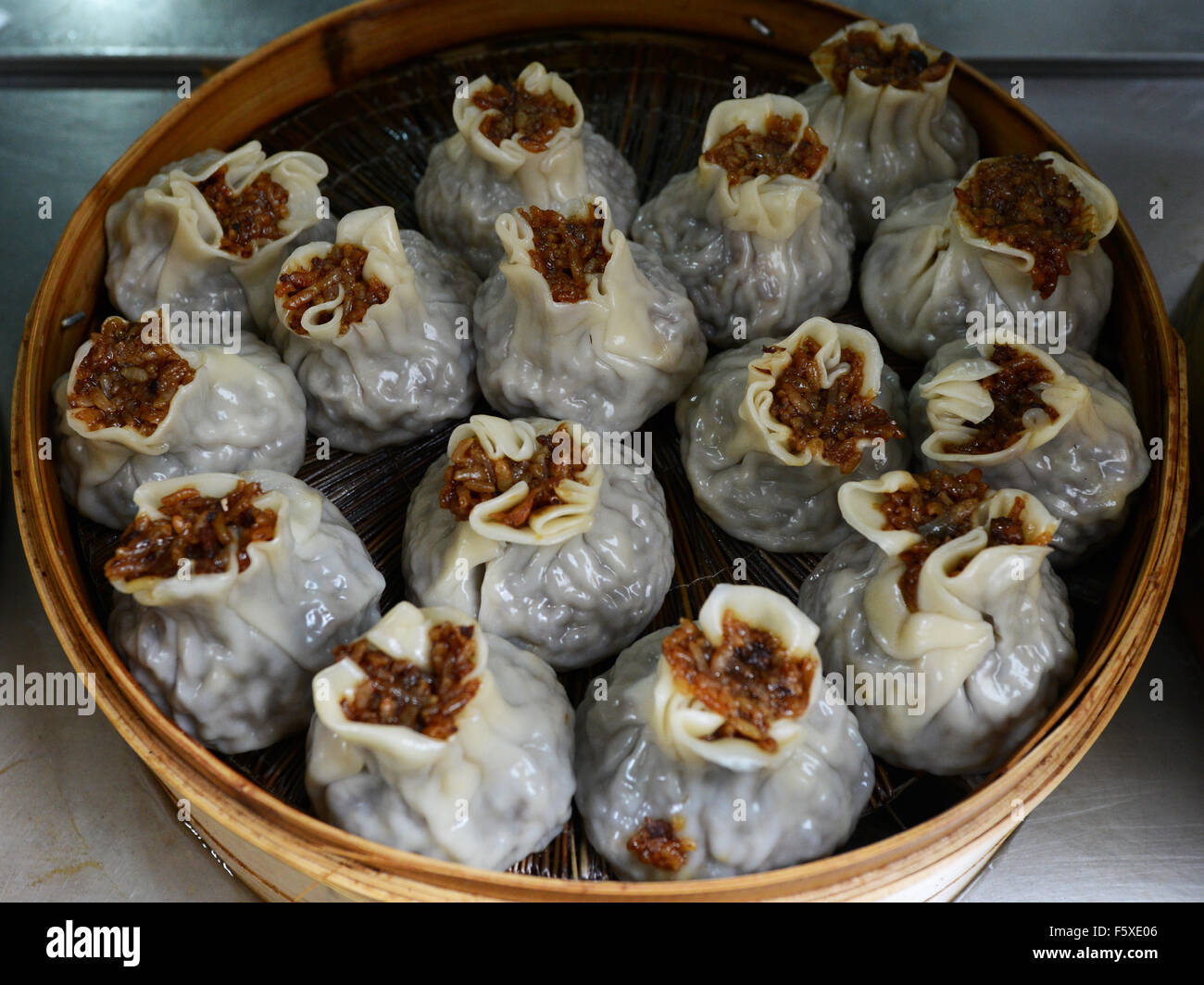 Shao Mai - Brown sticky rice dumplings Stock Photo - Alamy