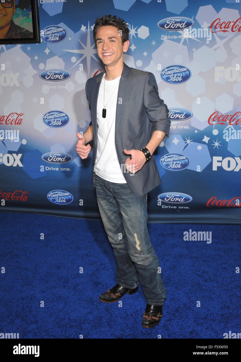 LOS ANGELES, CA MARCH 11, 2010 American Idol finalist Aaron Kelly at(02)