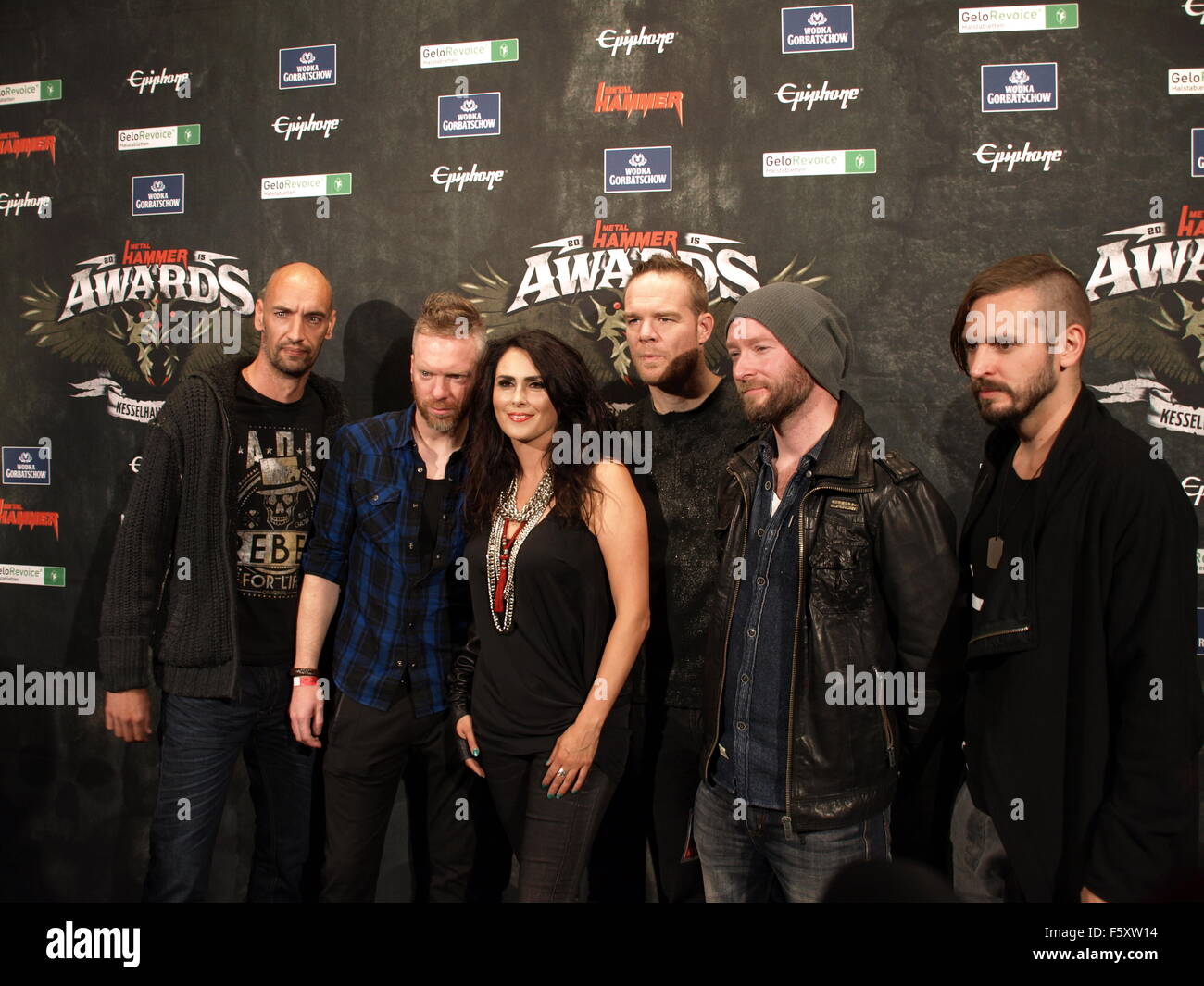 Metal Hammer Awards 2015 at Kesselhaus at Kulturbrauerei in Prenzlauer Berg  Featuring: Within Temptation Where: Berlin, Germany When: 18 Sep 2015 Stock  Photo - Alamy