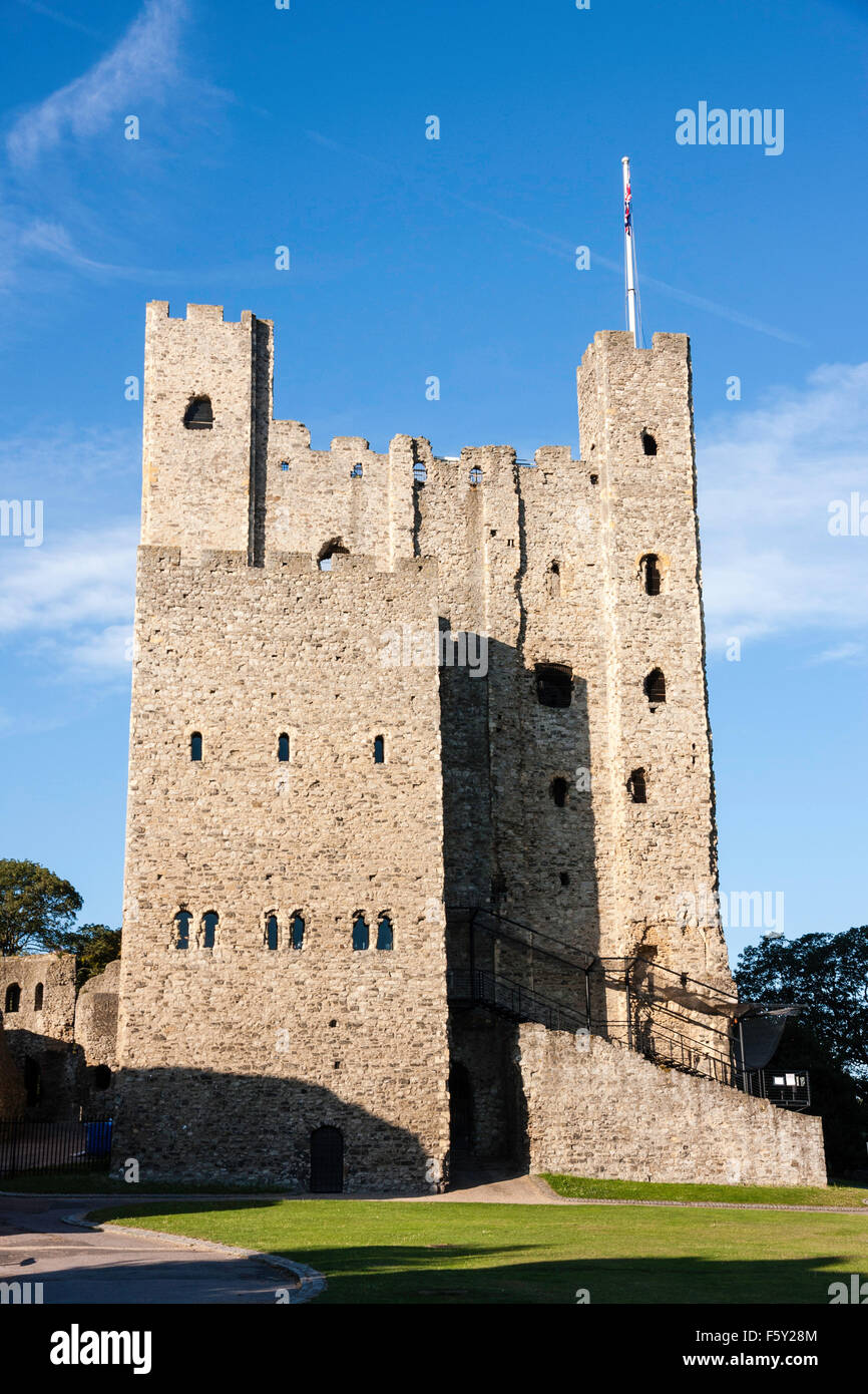 Rochester castle in England. One of the best preserved and finest