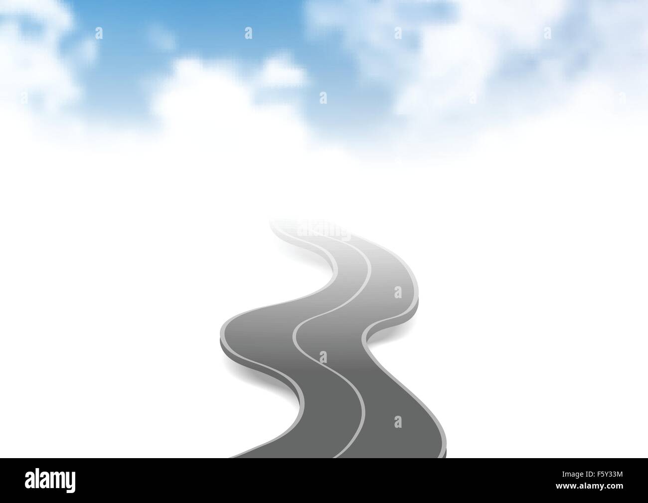 Road curve vector vectors hi-res stock photography and images - Alamy