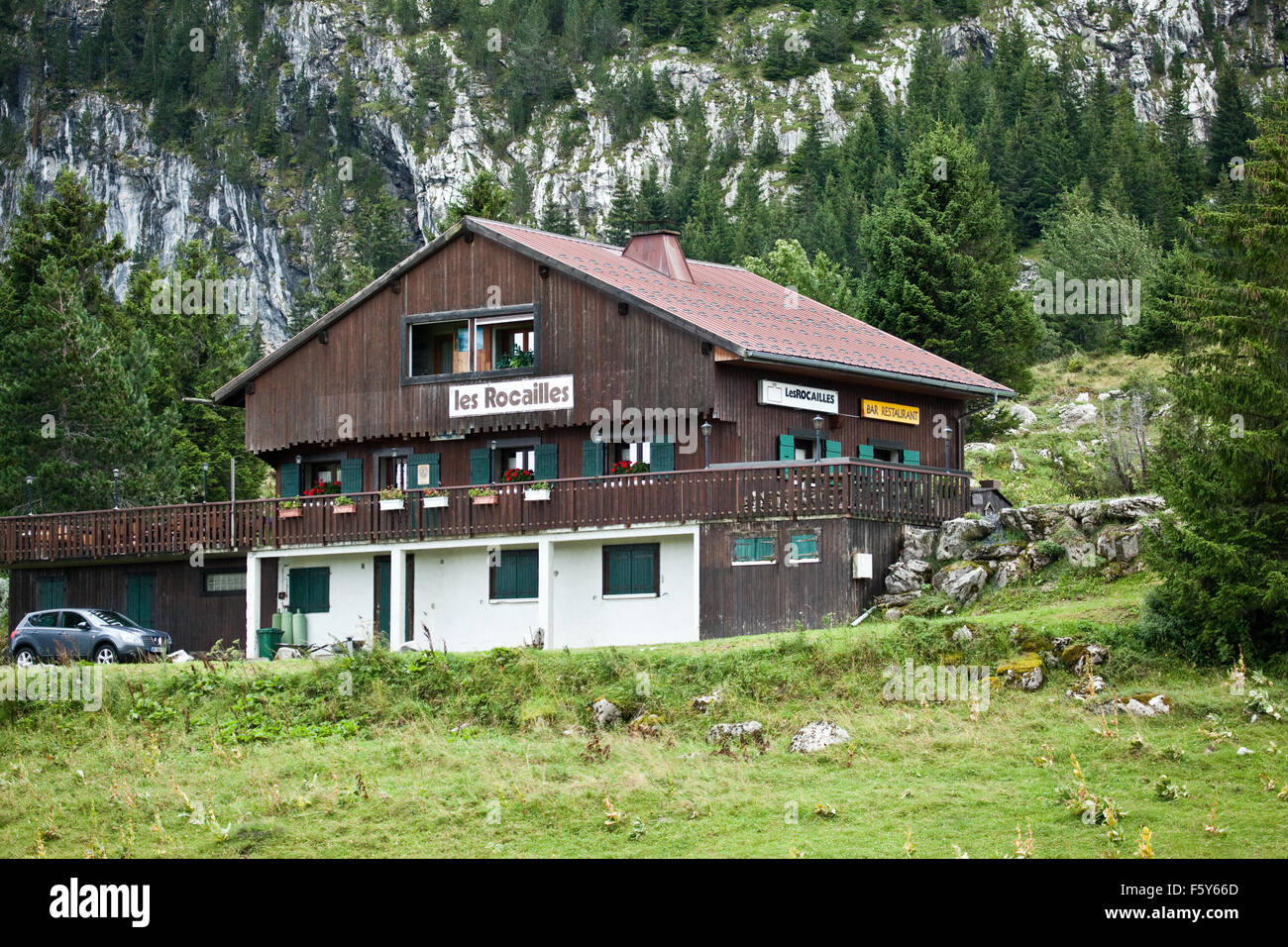 From Bonneville to Mount Saxonnex (Upper Savoy,France) Stock Photo