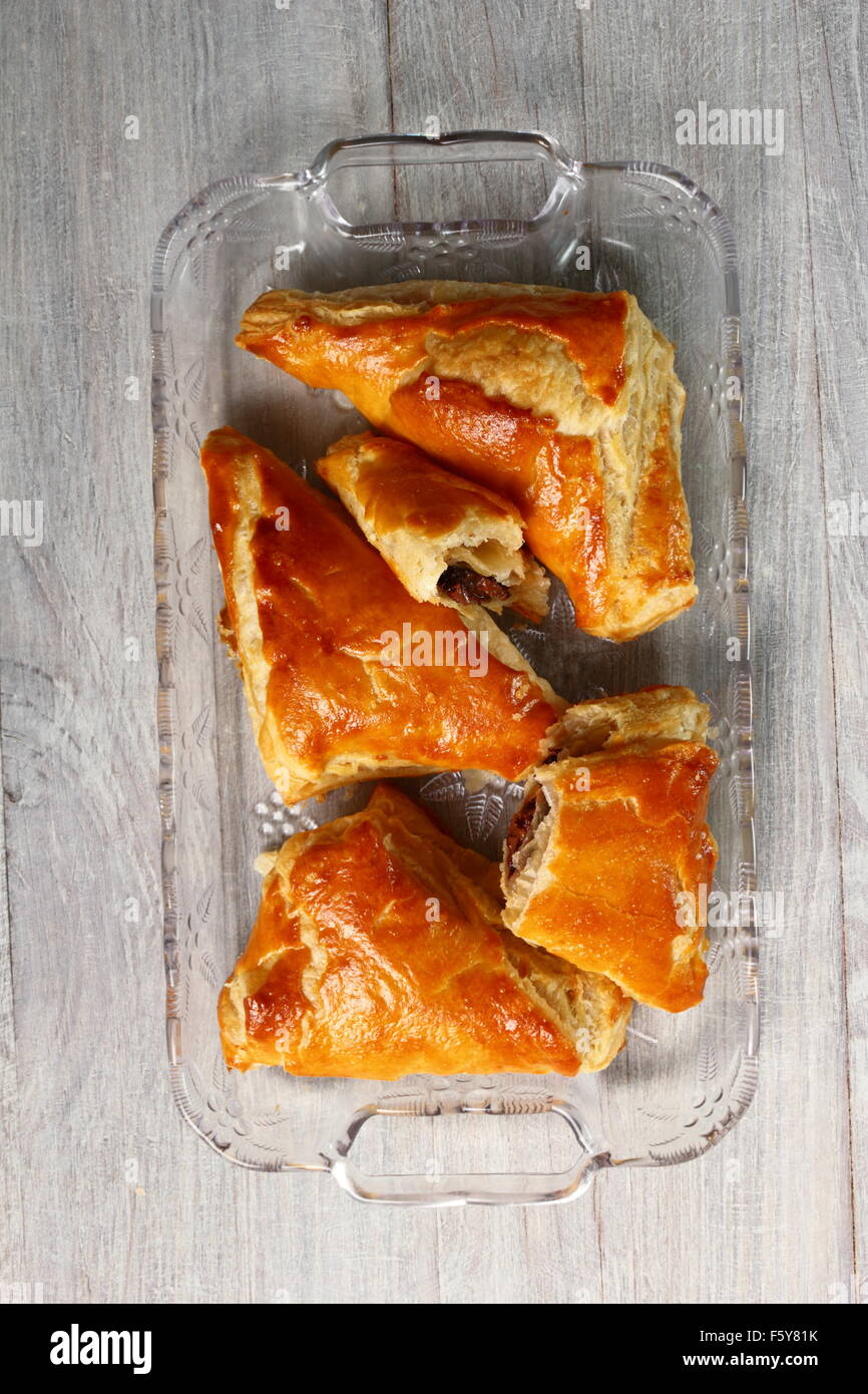 Chocolate Croissants with Puff Pastry Stock Photo Alamy