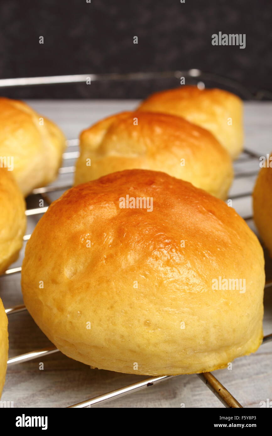 Homemade Yeast Sweet Roll Bun Stock Photo Alamy