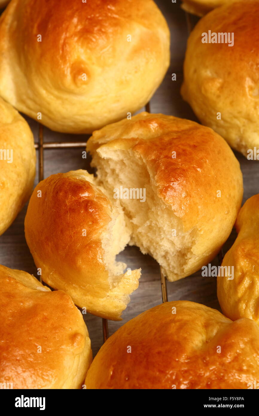 Homemade Yeast Sweet Roll Bun Stock Photo Alamy