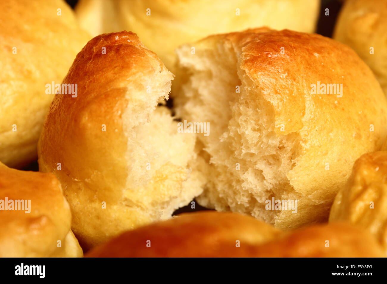 Homemade Yeast Sweet Roll Bun Stock Photo Alamy