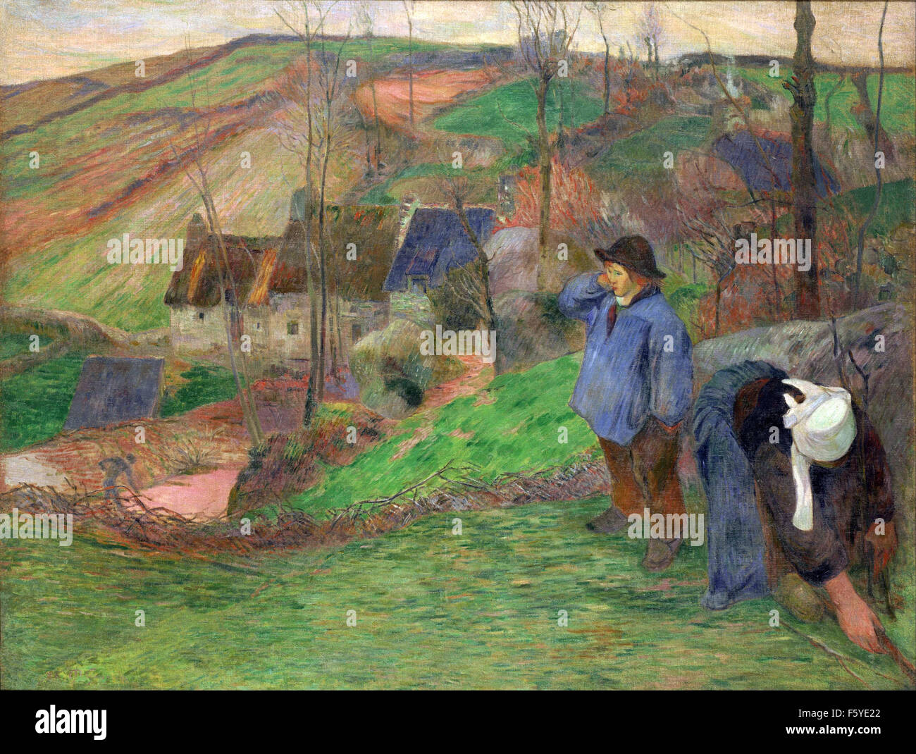 Paul Gauguin - Landscape of Brittany Stock Photo