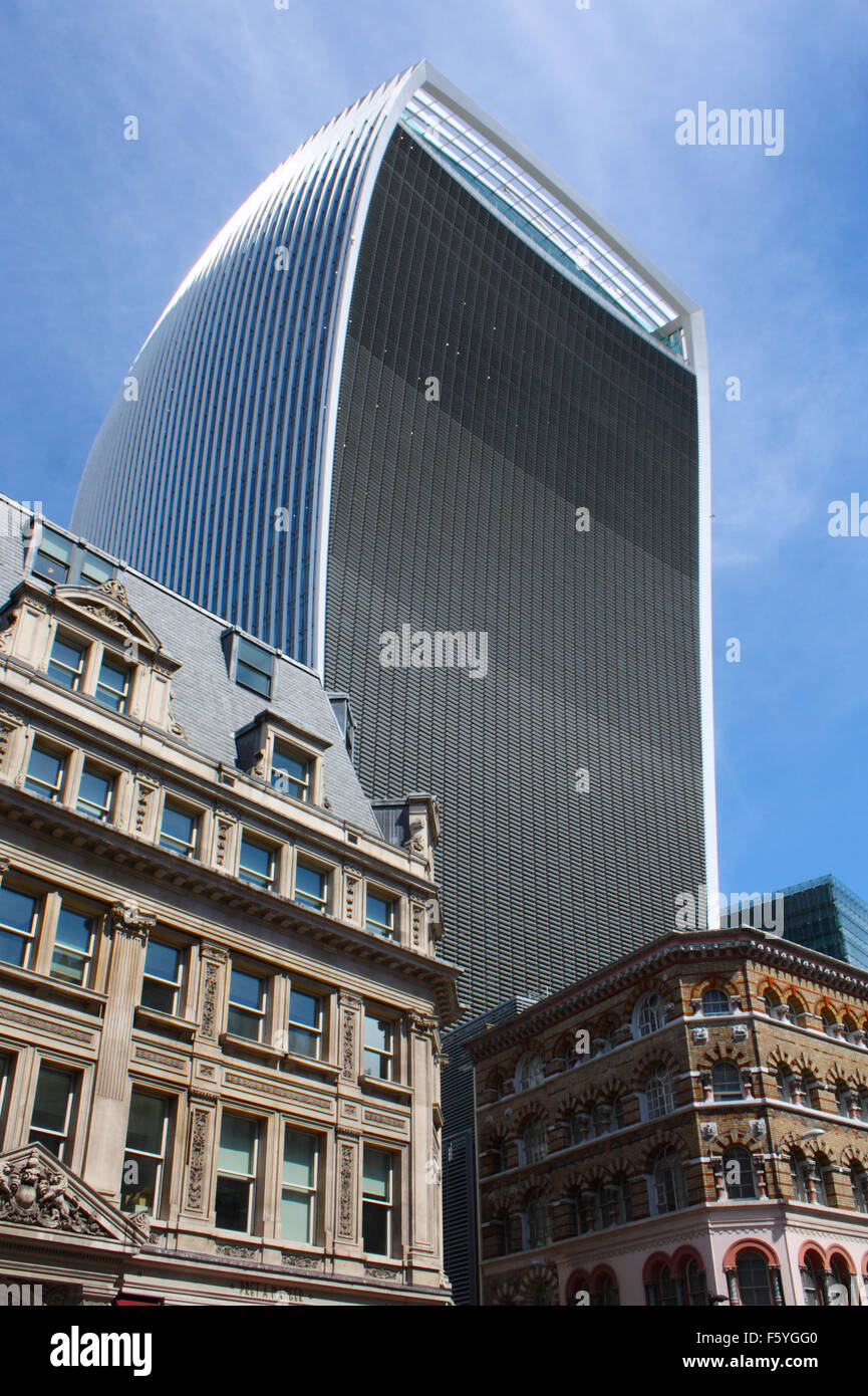 The Walkie Talkie Building in the city of London, 20 Fenchurch Street