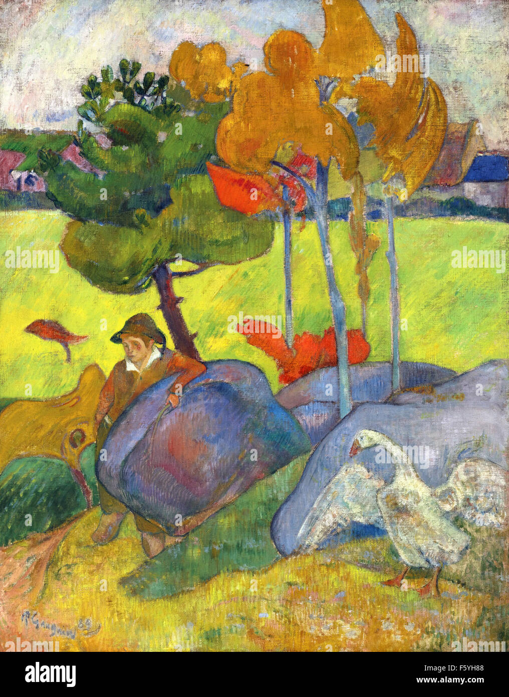 Paul Gauguin - Petit Bretol à l'Oie Stock Photo