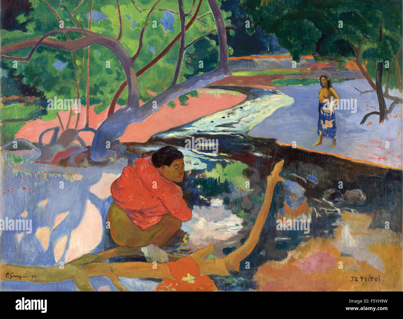 Paul Gauguin - Te Poipoi (Le Matin) Stock Photo