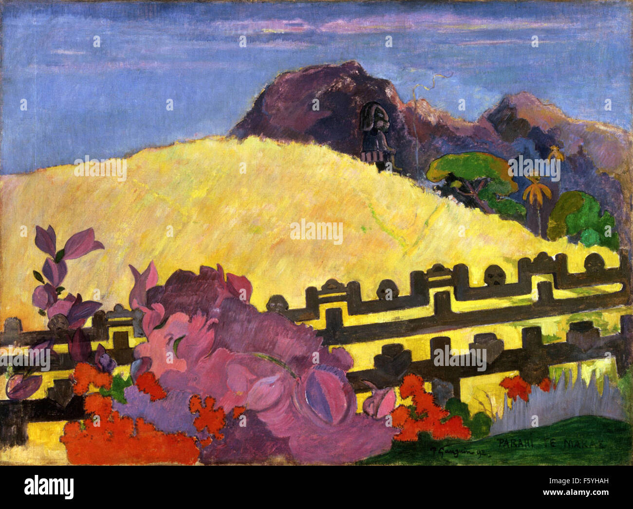 Paul Gauguin - The Sacred Mountain (Parahi Te Marae) Stock Photo