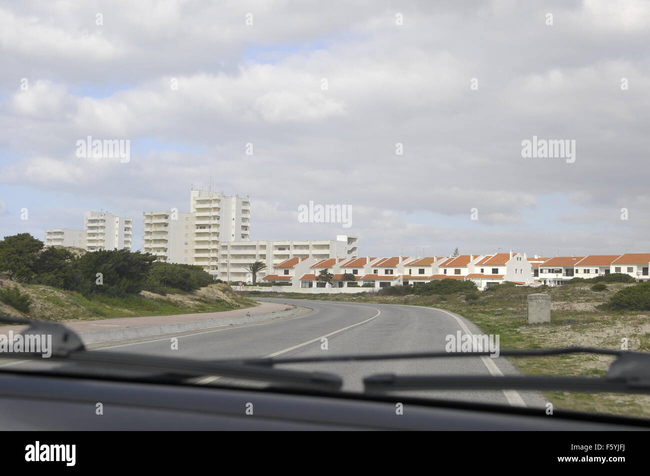 Holiday Homes, Peniche Beachside, Countryside Portugal, Europe Stock Photo