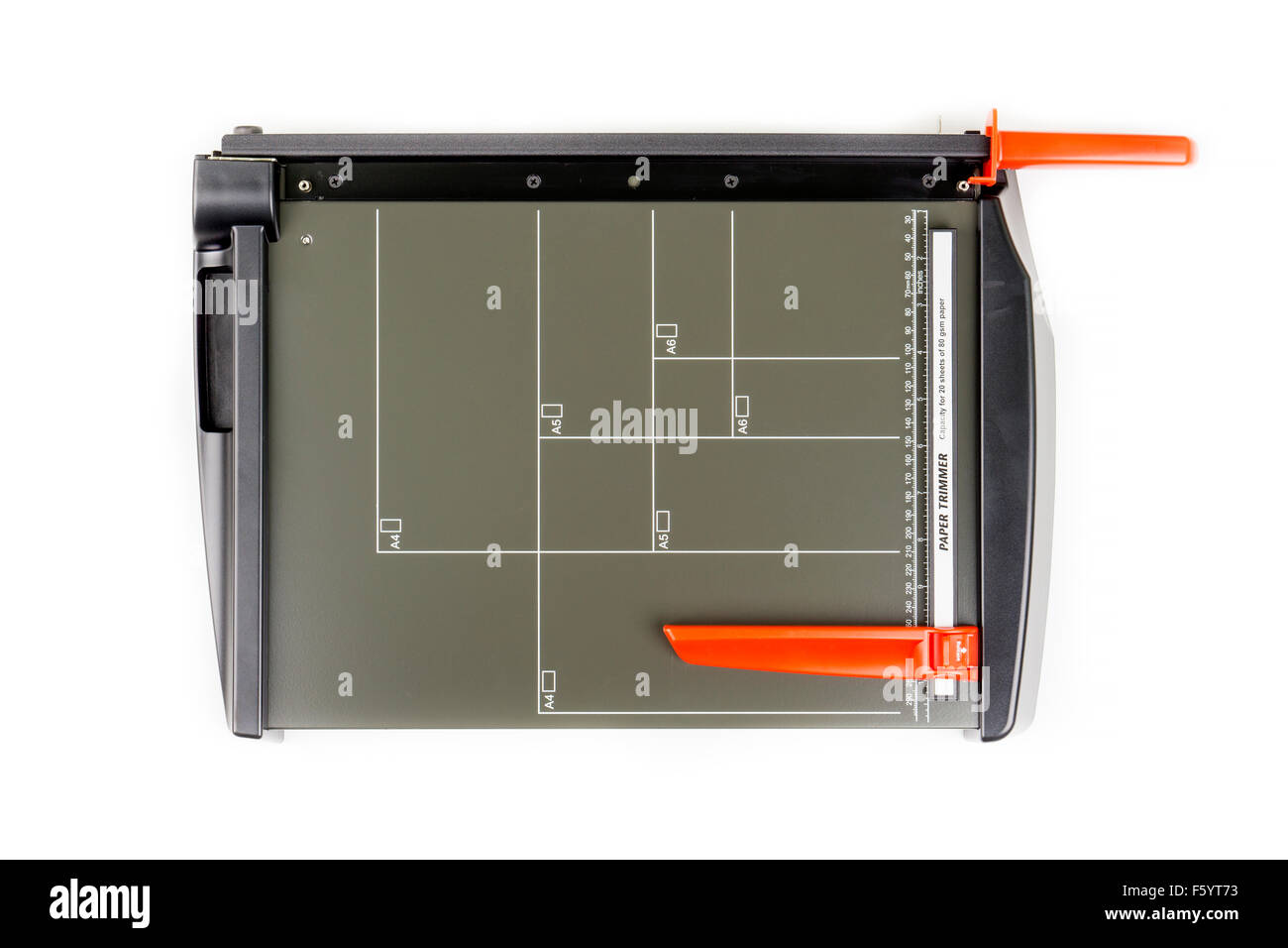 Paper trimmer on white background. Top view Stock Photo Alamy