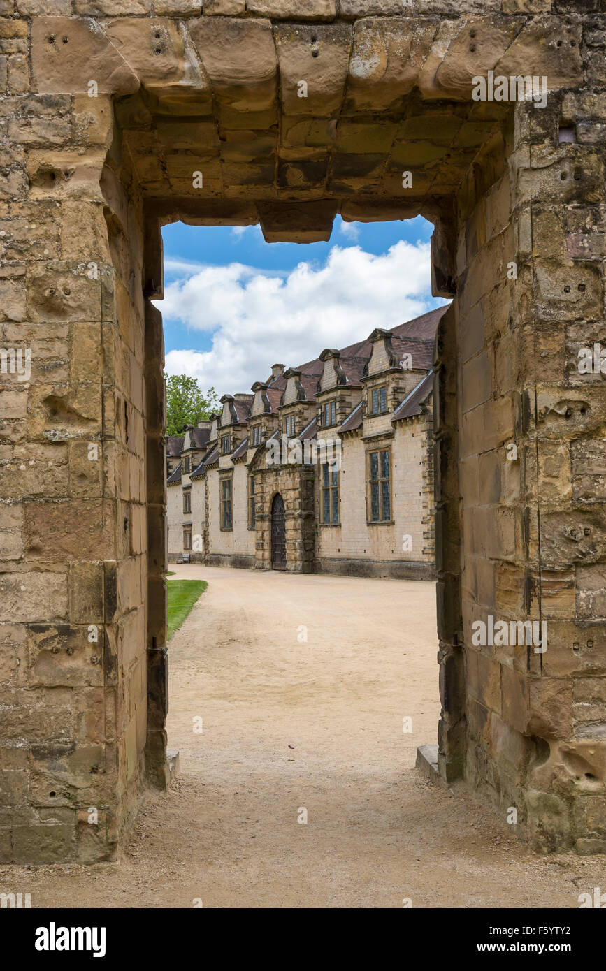 Doorway at Bolsover Castle, Derbyshire Stock Photo Alamy