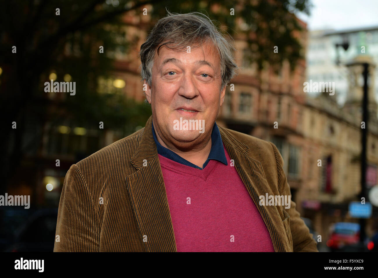 Stephen Fry from Save Soho arrive at The Bloomsbury Baptist Church