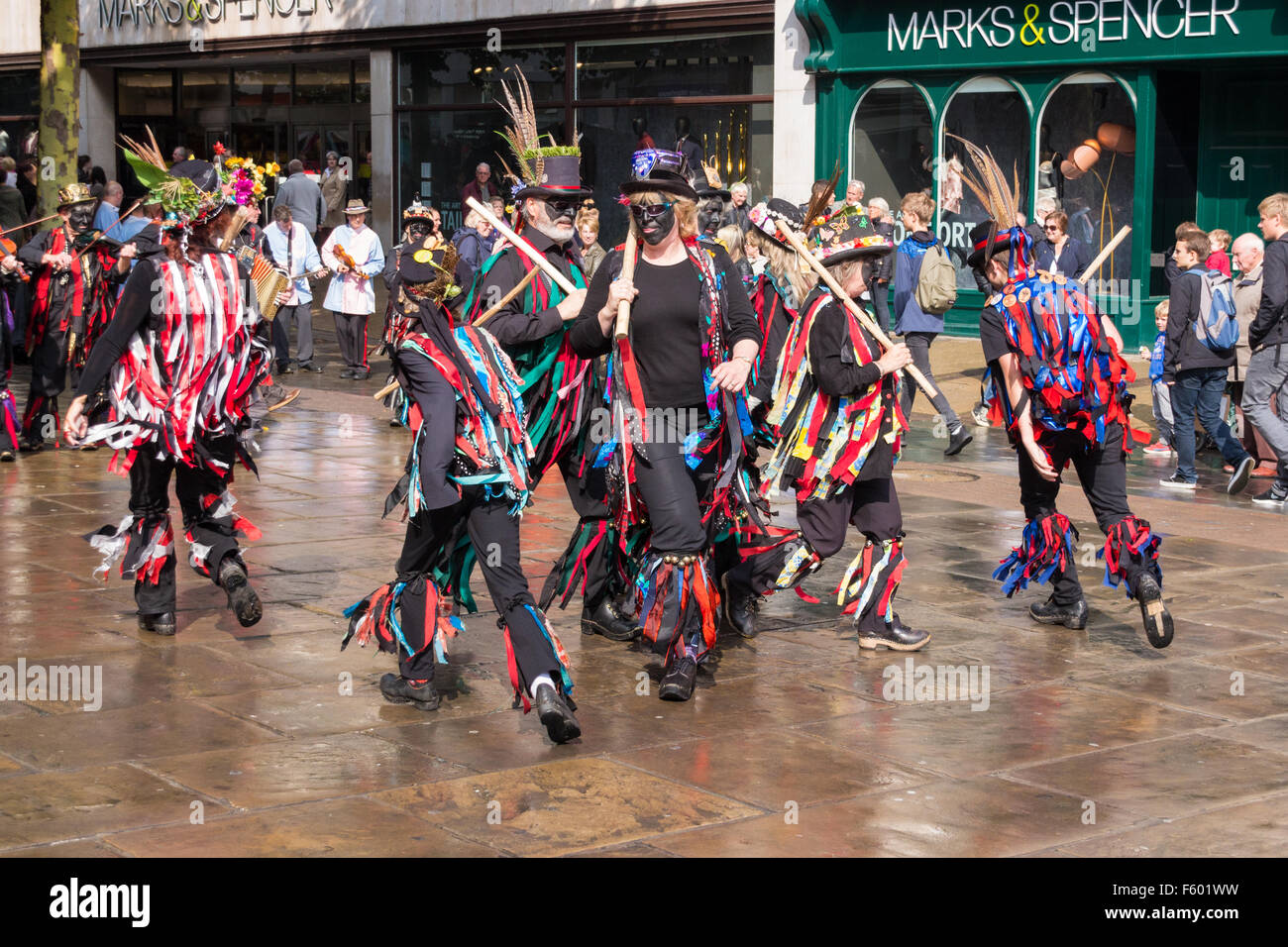 Morris dancing at the York festival of traditional dance Stock Photo
