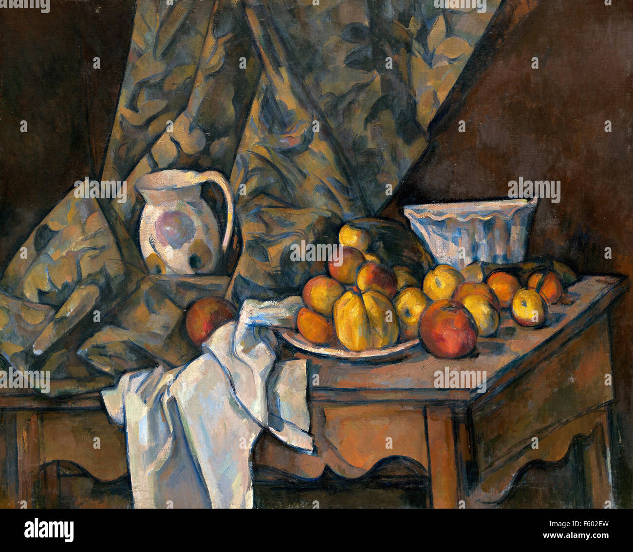 Paul Cézanne - Still Life with Apples and Peaches Stock Photo