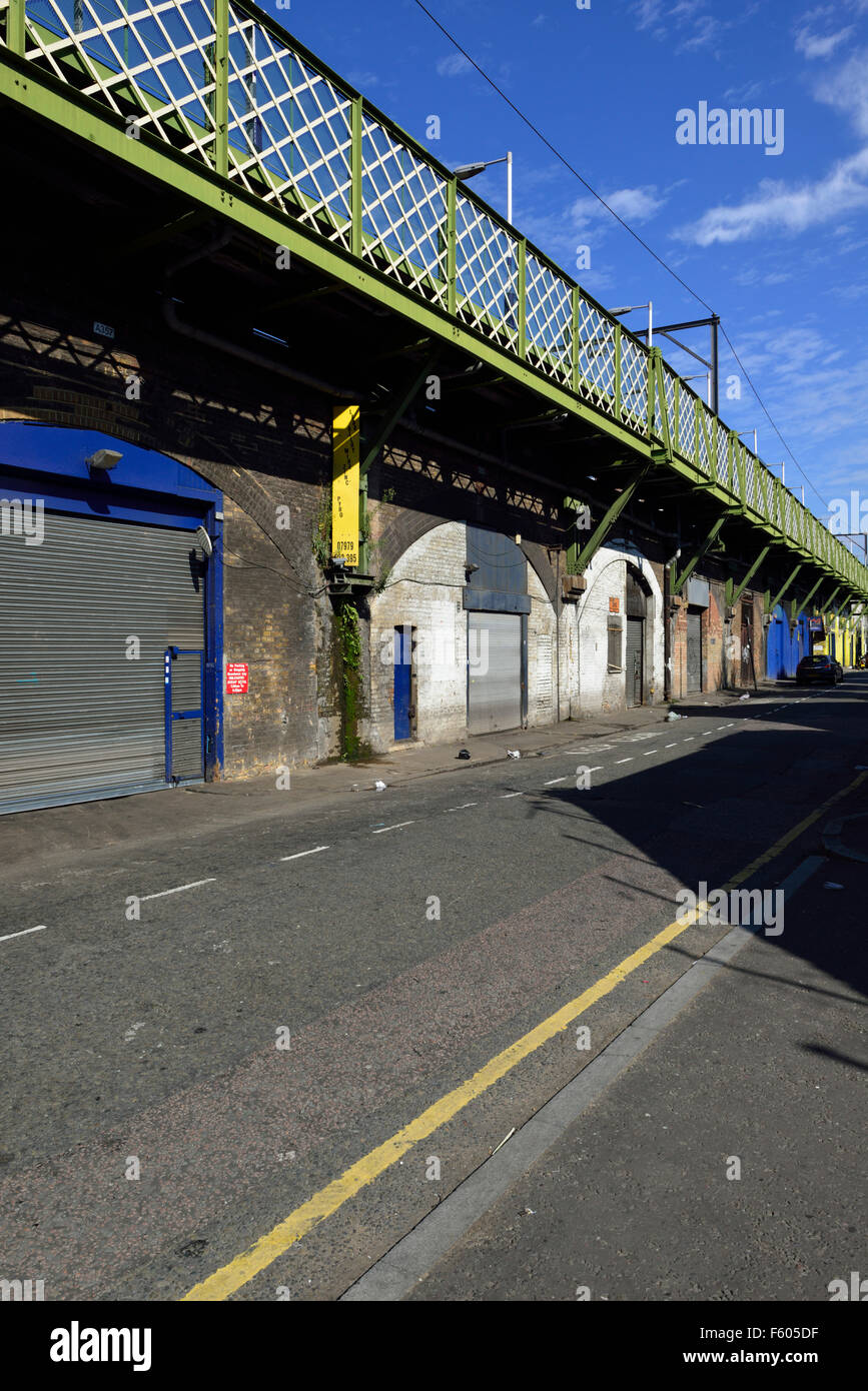Railway Arches, Limehouse, East London E14, United Kingdom Stock Photo