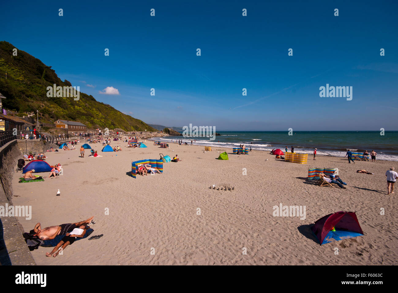 The Sandy Beach at Looe Cornwall England UK Stock Photo