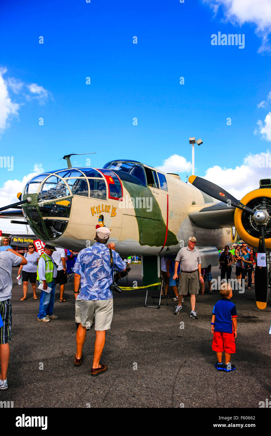 Killer B B 25j Mitchell Light Bomber Of Ww2 In Raf Camoflage At The Fort Myers Page Field 