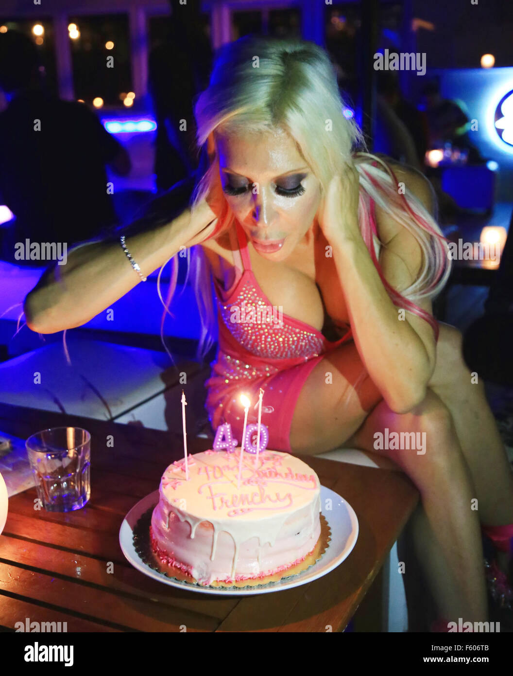 Celebrity Angelique Frenchy Morgan Celebrates Her Birthday In The Stock Photo Alamy