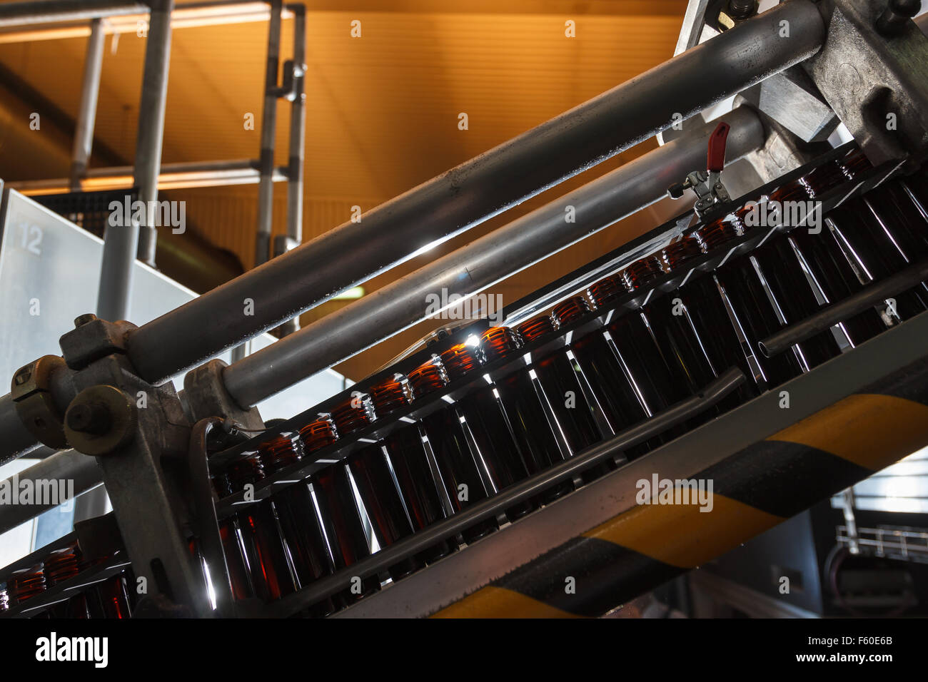 PET bottle on the conveyor belt before processing Stock Photo Alamy