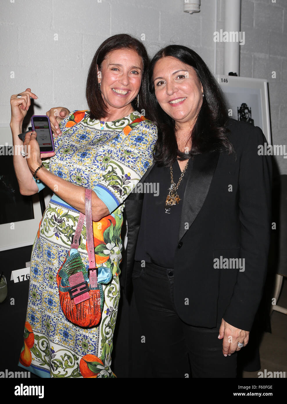 CHAIRS FOR CHARITY  Benefiting Homeless Youth Services At The Los Angeles LGBT Center Inside  Featuring: Mimi Rogers, Kathy Kloves Where: Culver City, California, United States When: 24 Sep 2015 Stock Photo