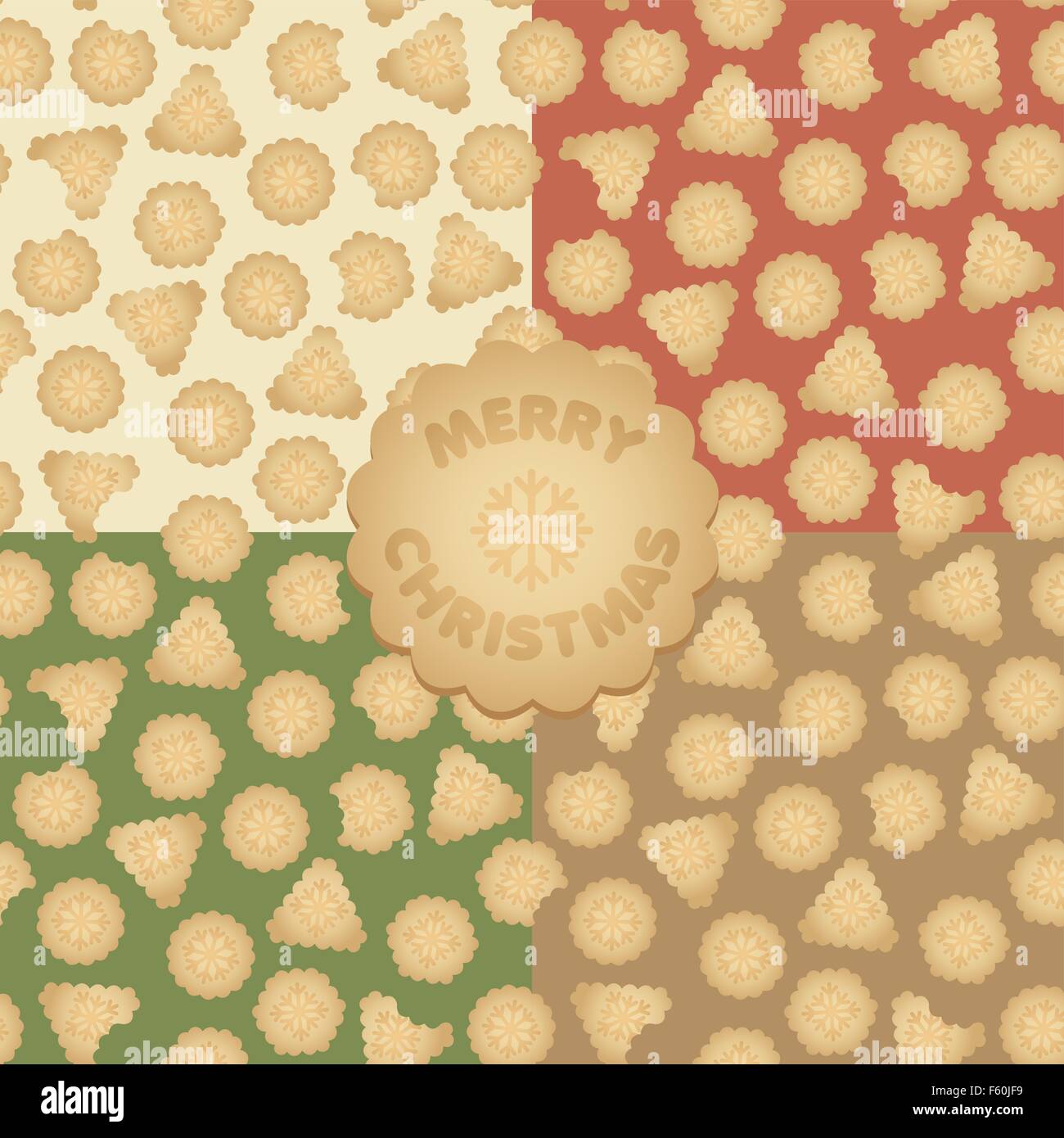 Cookies Textures Pattern Baked cookie texture Stock Vector Images - Alamy