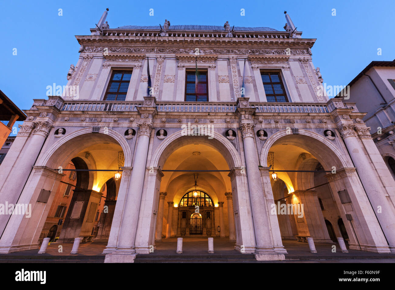 La Loggia (Town Hall) in Brescia Stock Photo