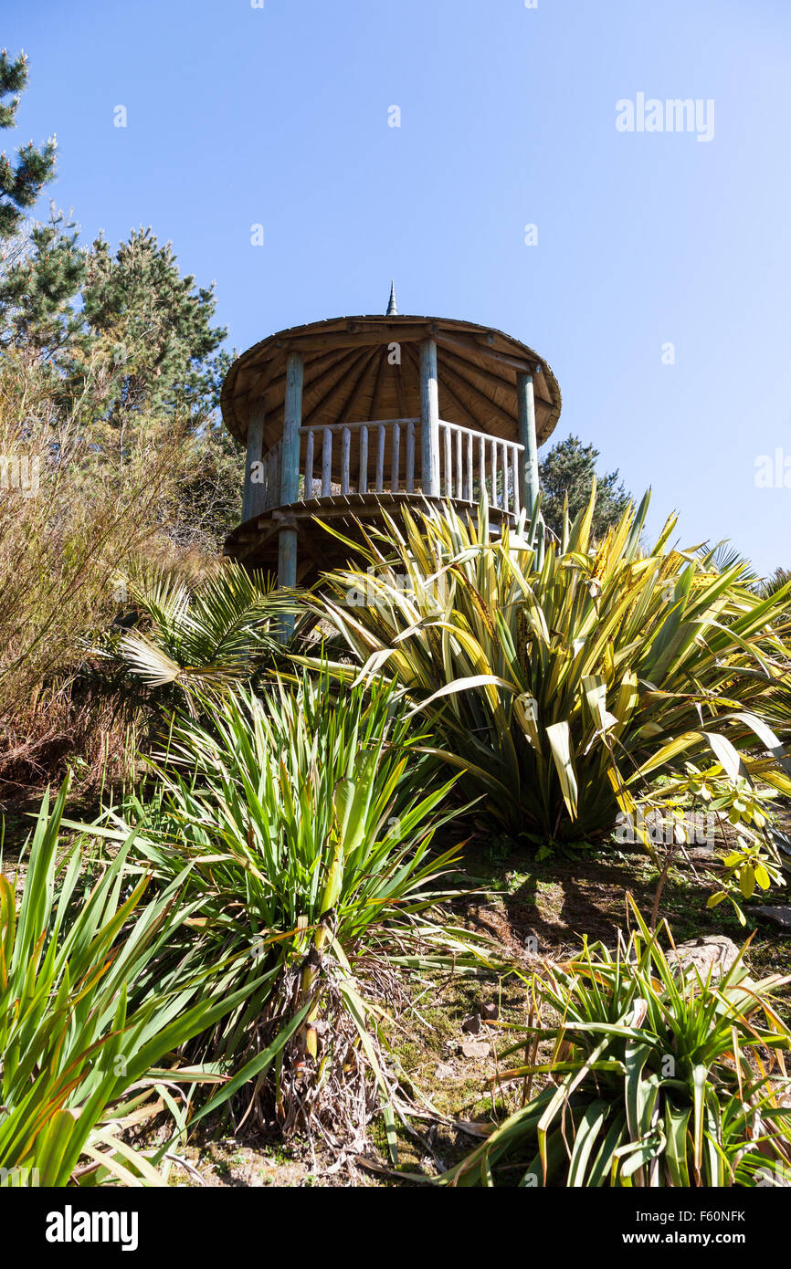 The observation tower at Tremenheere Sculpture Gardens near Penzance