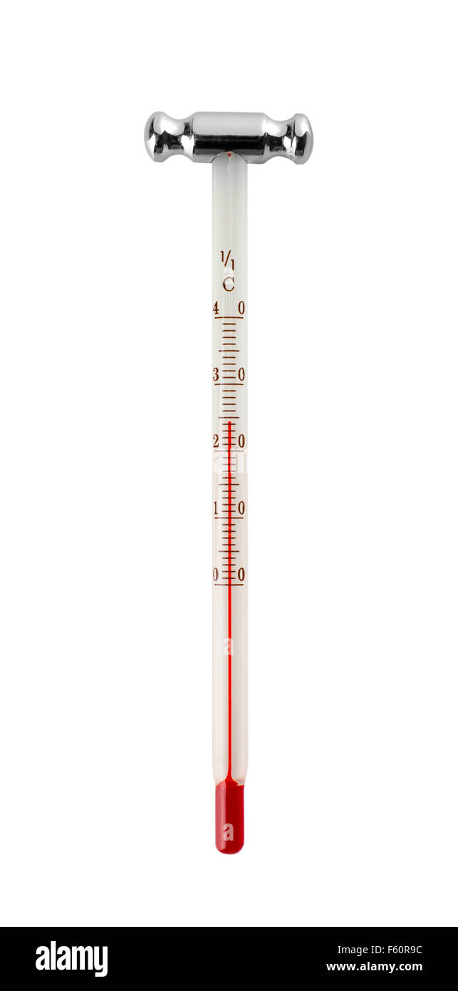 Closeup view of wine thermometer Stock Photo Alamy