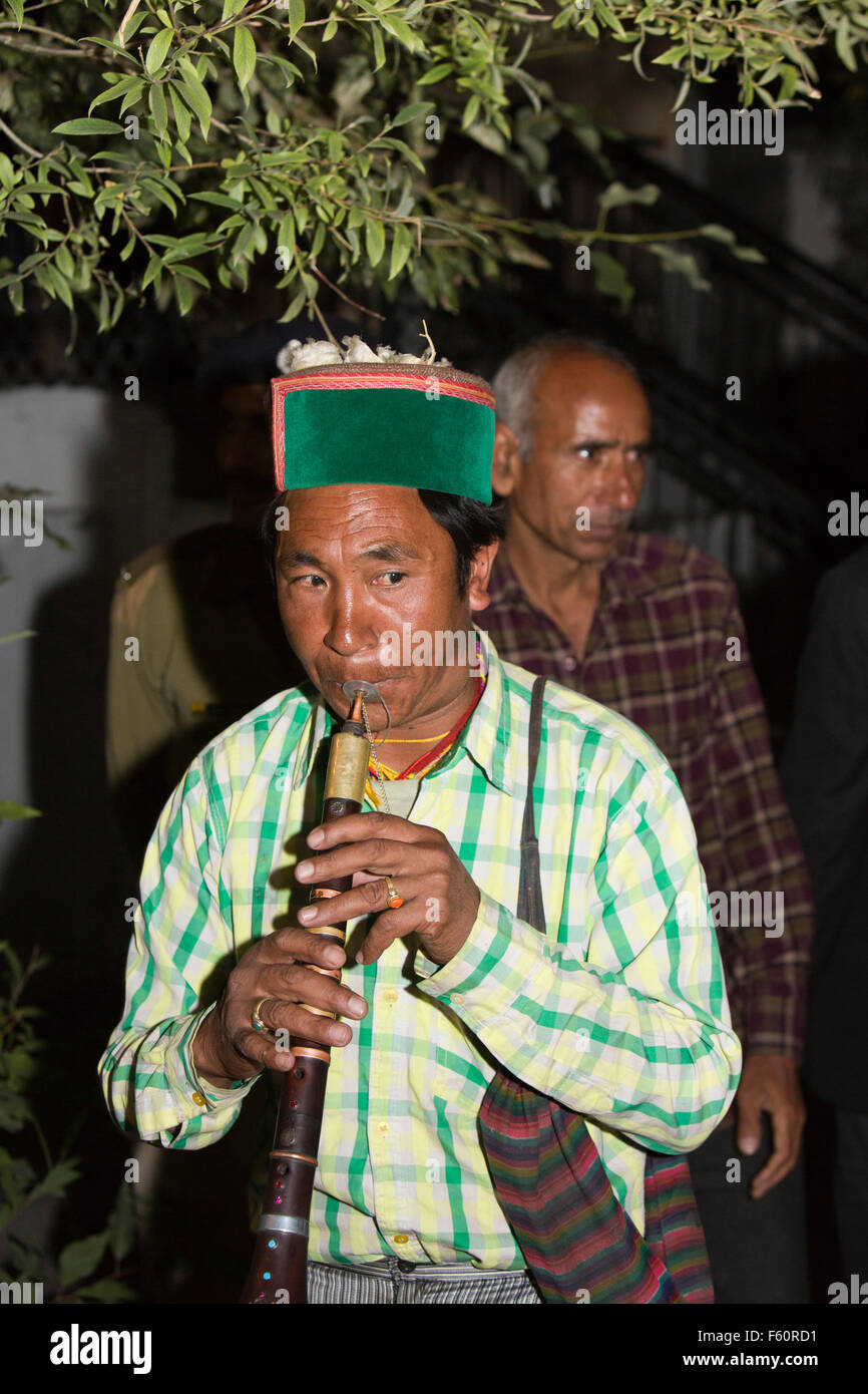 India, Himachal Pradesh, Spiti, Kaza, La Darcha Festival, Musician