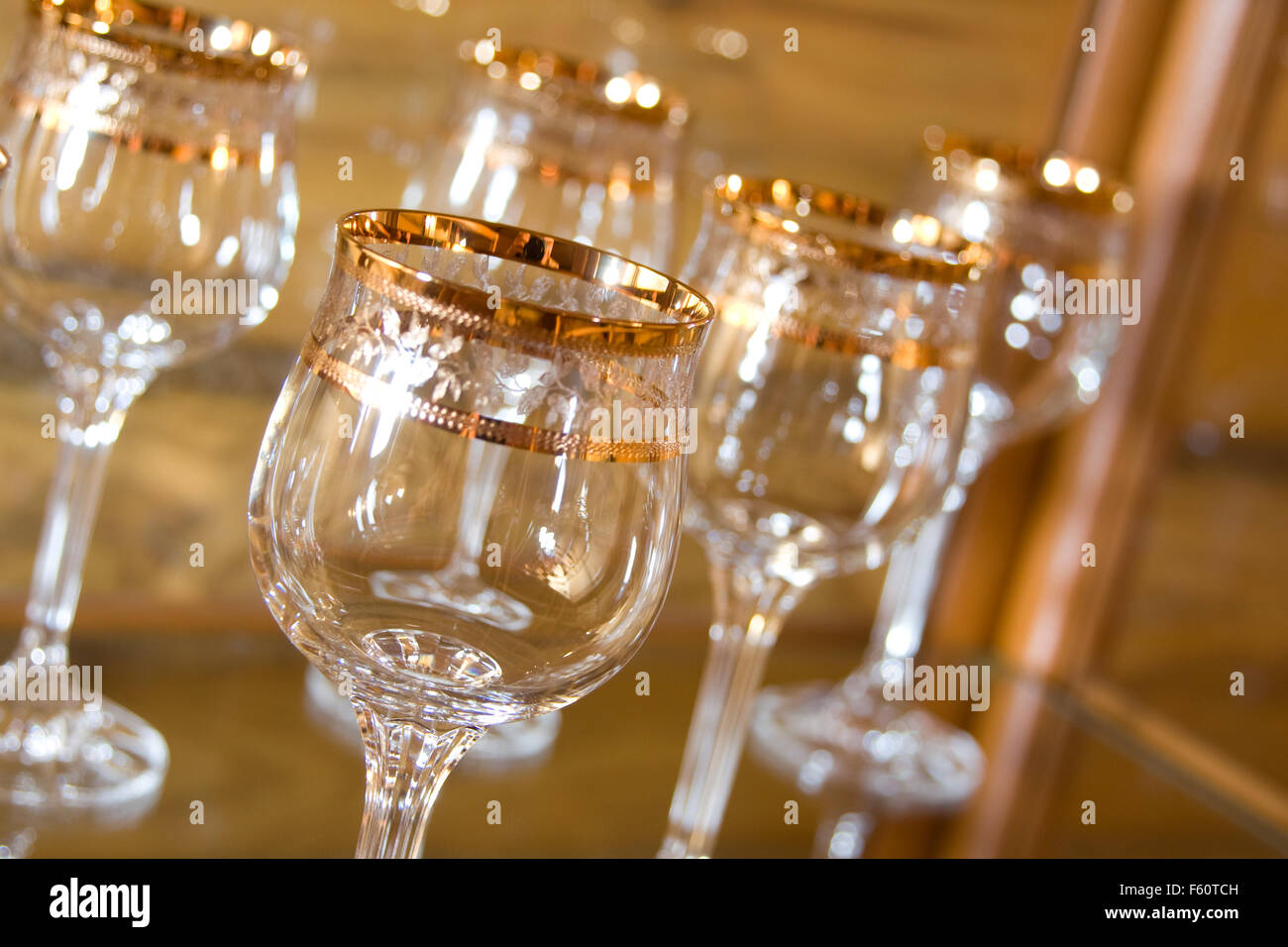 Glasses for russian vodka Stock Photo - Alamy