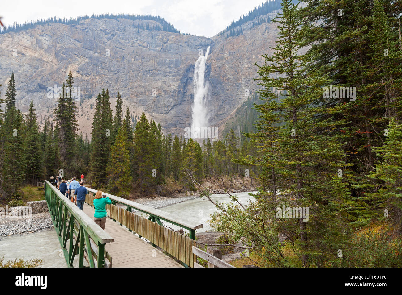 Takakkaw Falls is a waterfall located in Yoho National Park near Field