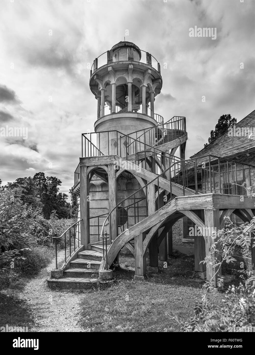 Marie Antoinette Gardens, Versailles, France. Garden House Stock Photo ...