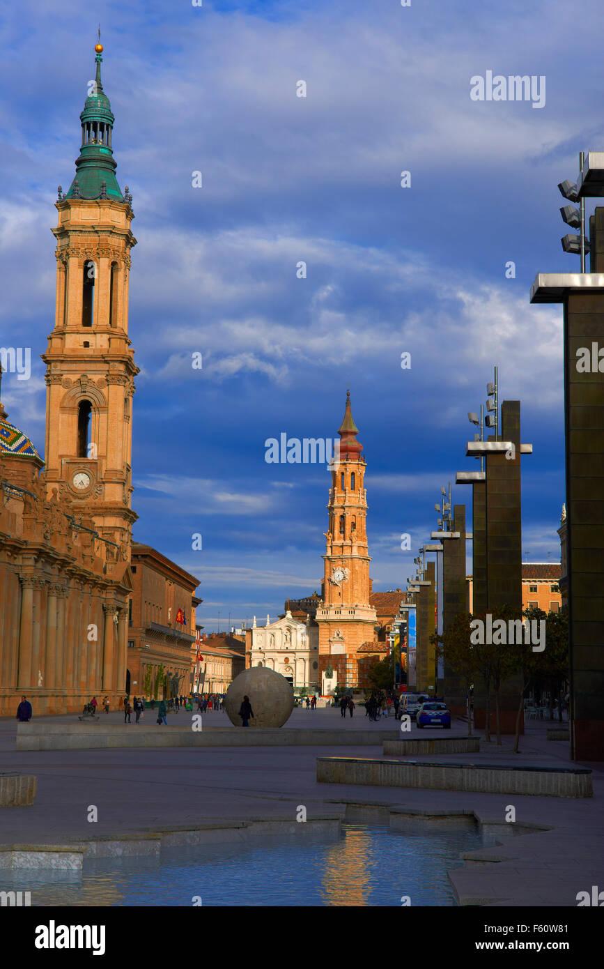 Virgen del Pilar. El Pilar basilica. Zaragoza. Aragon, Spain Stock Photo -  Alamy